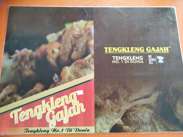 Menu Tengkleng Gajah (Dok Pri)