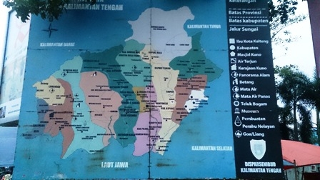 Peta Wisata Provinsi Kalimantan Tengah (Dokpri)