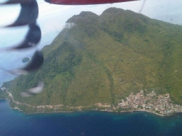 Indahnya Pulau Ternate dari atas. Dok.Pribadi