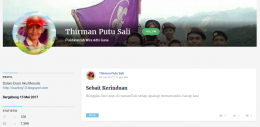 halaman profil Thirman Putu Sali