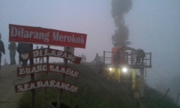 Papan peringatan di lokasi wisata Paralayangan, Batu-Malang/Dok. Pribadi