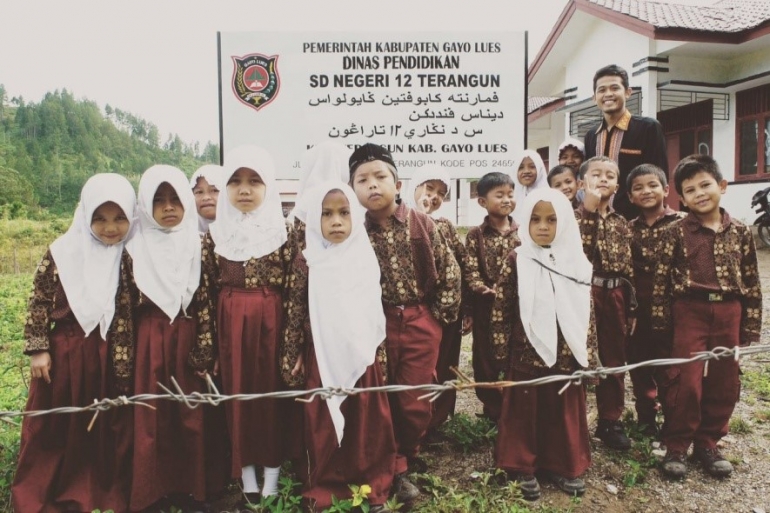 Anak-anak Sekolah Dasar di Gayo Lues, Aceh