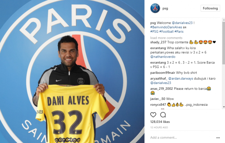 Official PSG Instagram