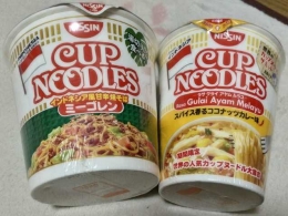 Nissin Cup Noodle dengan rasa Indonesia (dok.pribadi)