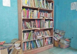 Koleksi buku di Perpus Gunung (foto: dok pri)