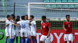 Timnas Indonesia u-22 menelan kekalahan. Bola.com