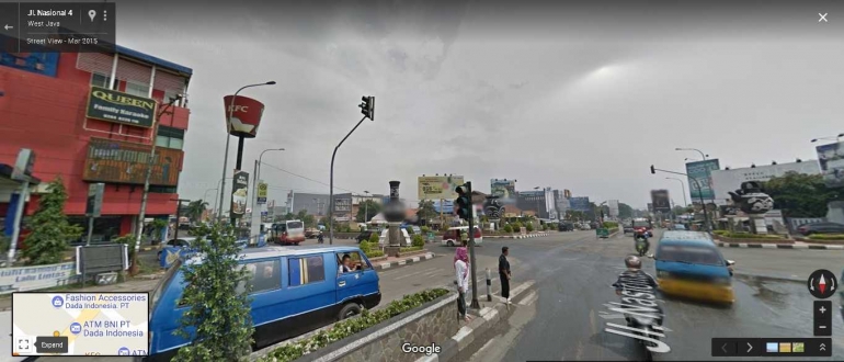 Dari sini anda ambil kiri ya, arah Kalijati Subang (sumber gambar: google maps)