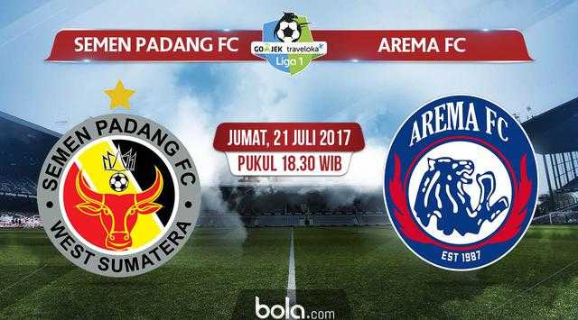Semen Padang Pecundangi Arema FC (sumber gambar: bola.com)