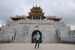 Saya di Vihara Ksitigarbha Bodhisattva, Tanjungpinang. | Dokumentasi Pribadi