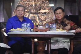 SBY dan Prabowo di Cikeas. Foto: ANTARA FOTO/Indrianto Eko Suwarso