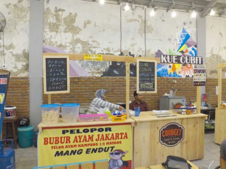 lapak bubur ayam dan kue cubit / dokumentasi pribadi