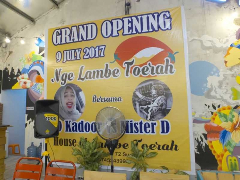 sisa jejak Grand Opening Lambe Toerah Cuk / dokumentasi pribadi