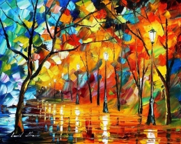 Blue of The Fire by Leonid Afremov (artmajeur.com)