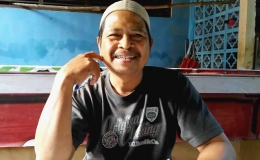 Naming, Ketua RT 001 RW 02 Kelurahan Sawah, Ciputat, Tangsel. (Foto: Gapey Sandy)