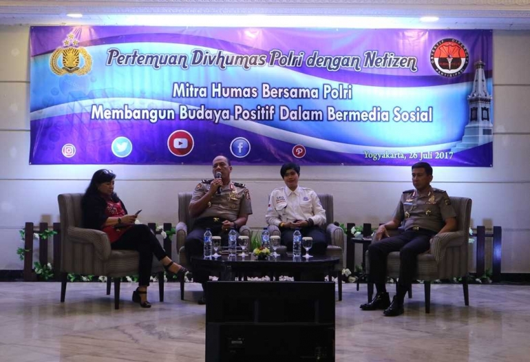 Divhumas Polri Mengkampanyekan Budaya Positif Dalam Bermedia Sosial, 26 Juli 2017, Di Yogyakarta | foto dok. pribadi
