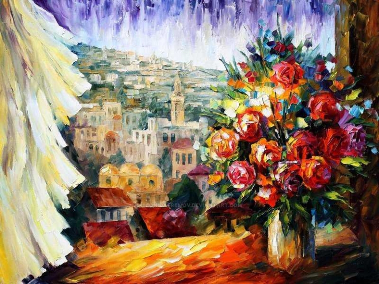 Flowers of Jerussalem by Leonid Afremov (deviantart.com)