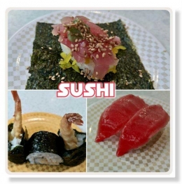 Berbagai macam sushi (dokumentasi pribadi)