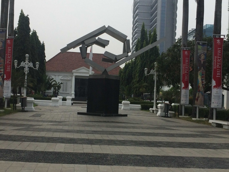 Halaman depan Gedung Galeri Nasional Jakarta|Dokumentasi pribadi
