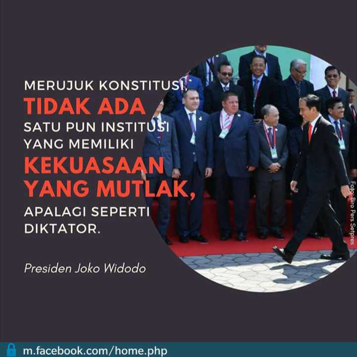 sumber gambar ; Akun Facebook Presiden Jokowi