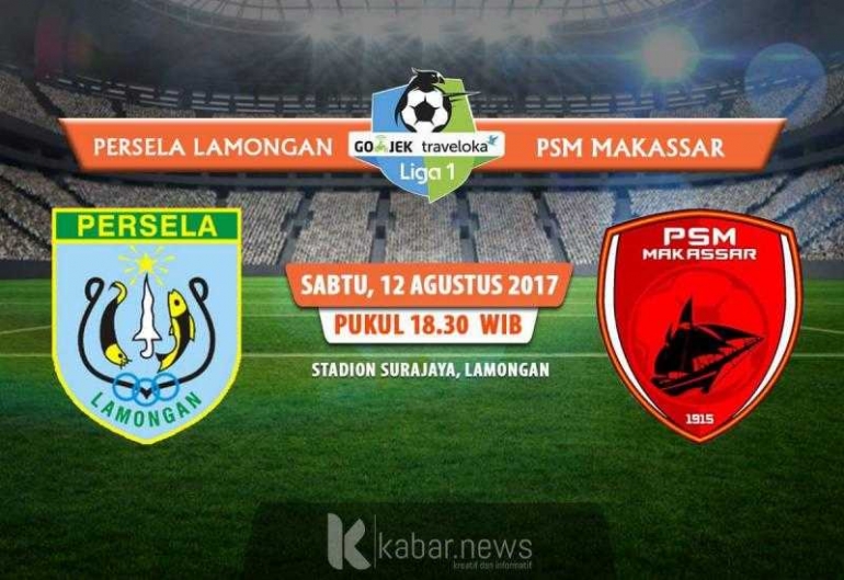 Kalahkan Persela Lamongan Mantabkan Jiwa PSM Makassar di Posisi Runner Up (sumber gambar: http://kabar.news/)