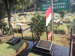 Makam Ismail Marzuki. Lagu-lagu ciptaannya abadi hingga kini. Mulai dari Indonesia Pusaka hingga Kopral Djono (dokpri)