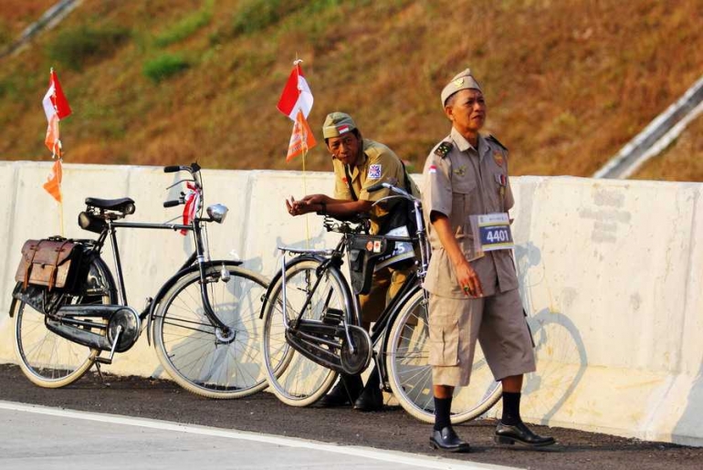 Perjuangan belum berakhir, karena harus kembali menuju garis start (dok.pri).