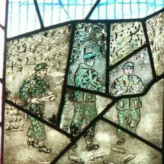Mozaik Kacanya Unik Mungkin Satu Satunya Gereja Dengan Mozaik Tentara / dokumentasi pribadi