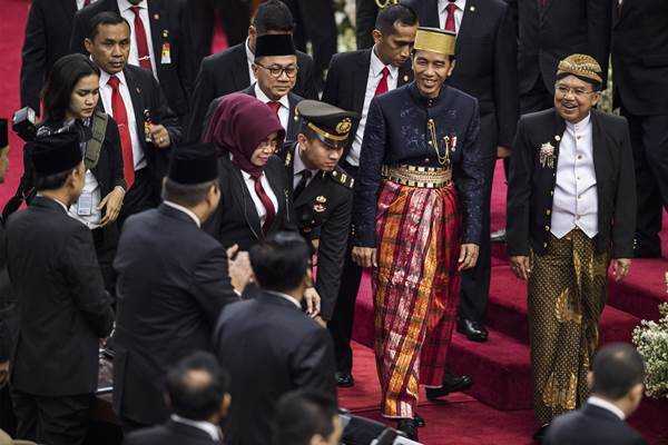 Tampilan Jokowi dalam Sidang MPR. Source: Kabar24
