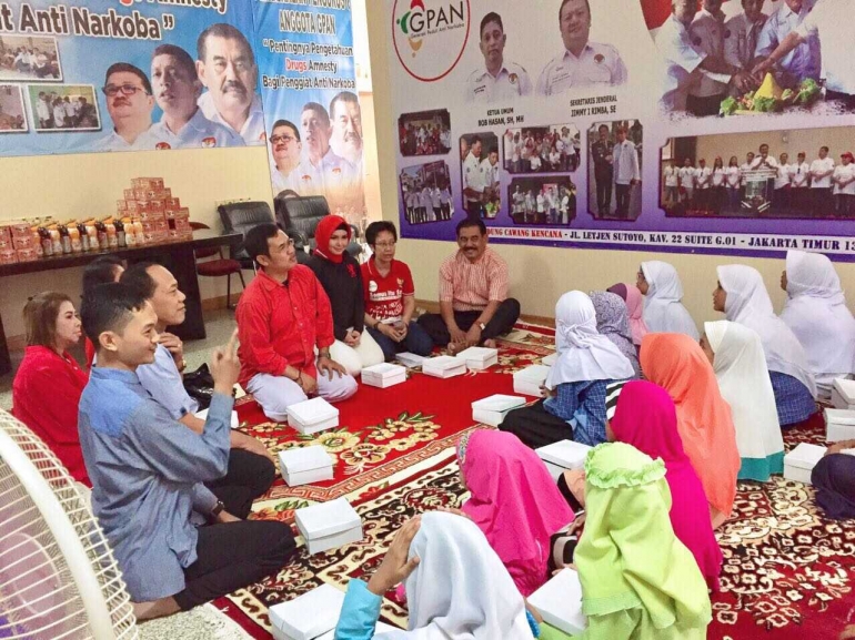 GPAN santuni anak-anak yatim menyukuri nikmat kemerdekaan RI di Gedung Cawang Kencana, Jakarta (17/8)