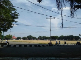 Kondisi Alun-alun Utara Yogyakarta (17/8) di tengah perayaan HUT Kemerdekaan ke-72 RI. Dokumentasi pribadi