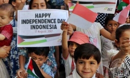 Ucapan Kemerdekaan dari anak-anak Palestina. Source: ACT
