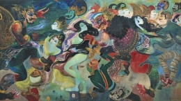 Lukisan Hendra Gunawan berjudul Pandawa Dadu. (Dok. Art Market Monitor) Yang dilelang dan terjual dengan harga selangit.