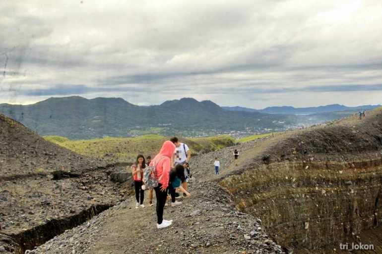 Membayang ketika Gunung Lokon meletus (dokpri)