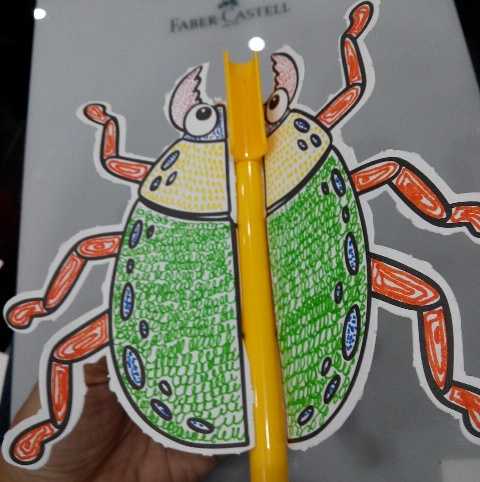 Craft dari kegiatan membuat craft kumbang di pabrik Faber-Castell (dokpri)