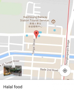 lokasi warung bu Sari, Kaohsiung, Taiwan (googlemap)