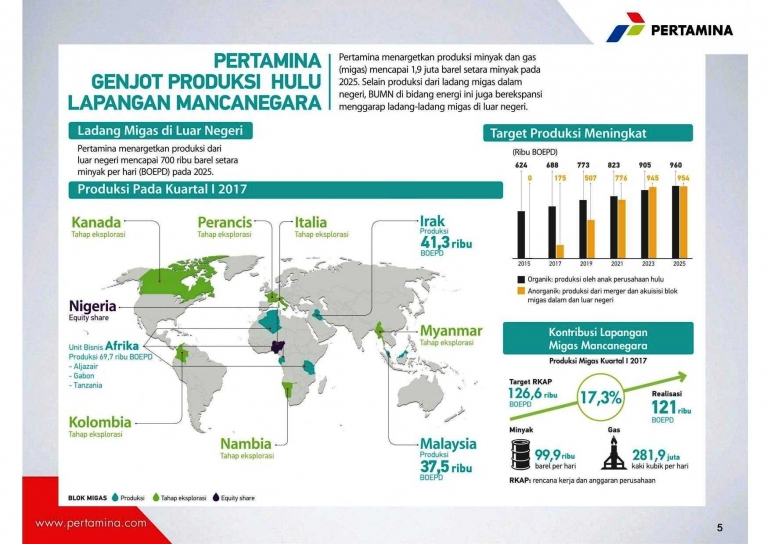 Grafik Ilustrasi Produksi Hulu Migas Pertamina di Manca Negara (www.pertamina.com)