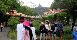 Candi Borobudur Dikunjungi banyak wisatawan pada 6 Agustus 2017 (Dok.Pri)