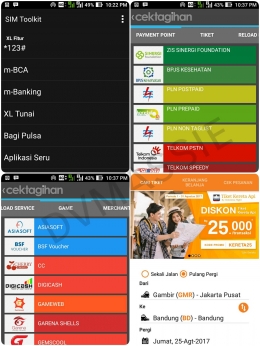 Mau update informasi billing, banking, bahkan mencari tiket perjalanan, semua terakses cepat di XL4GLTE|Dokumentasi pribadi