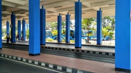 Penampakan BRT Solo di Pelataran Terminal Tirtonadi