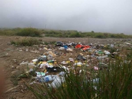 Sampah di gunung Talang (dokpri)