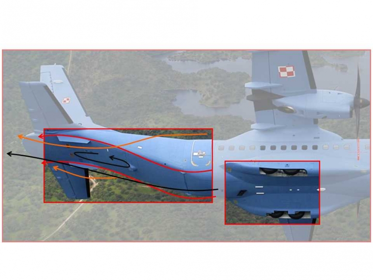 Rancangan pintu kargo dan roda pendarat utama CN-235 (Dokumentasi pribadi)