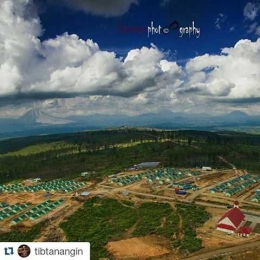 Kawasan Relokasi Siosar tampak dari atas, foto dari IG @tibtanangin