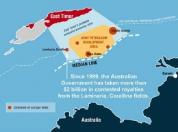 Celah Timor yang disengketakan. Sumber: www.dollarsandsense.org