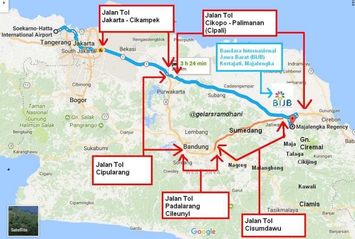 Bus dari Bandara Soekarno Hatta ke Majalengka oleh Gelar S 