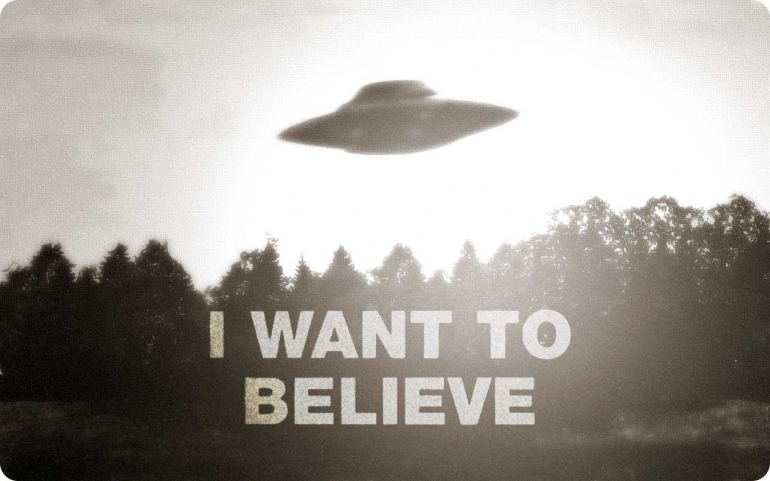 I Want to Believe (Sumber: Wallpappersafari.com)