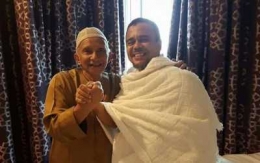 Rizieq Shihab dan Amien Rais di Mekah (Foto: Istimewa)