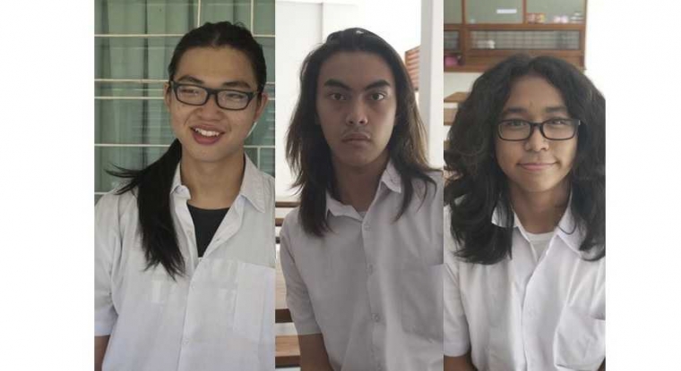 Ini anak SMA Pangudi Luhur Jakarta. Sekolah membolehkan muridnya untuk manjangin rambut. Eits ... boleh manjangin rambut, asal nilai gak kurang dari angka rata-rata 80. Jadi, kalau mau punya rambut gondrong, ya harus rajin belajar. Bruder Honoratus sudah mencontohkan, tiap pilihan, ada konsekuensinya. Foto: dicapture isson khairul dari laman majalahouch.com