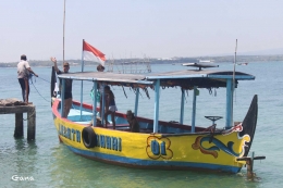 Kapal Sapta Pesona dari Pantai Kartini, Wisata Bahari dari Pantai Bandengan (dok.Gana)
