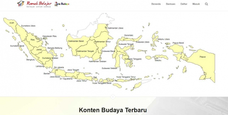 Peta Budaya di Rumah Belajar (dok. kemdikbud)