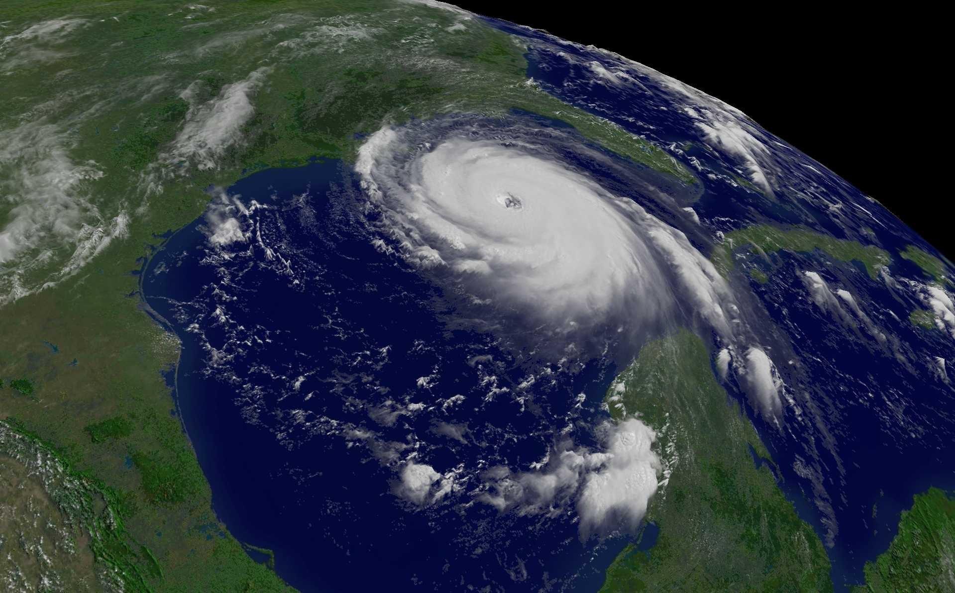 Badai Katrina dari Luar Angkasa (Sumber: serc.carleton.edu)